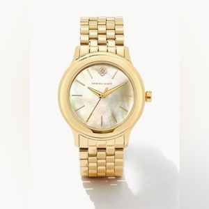 Alex Gold Stainless Steel 35mm Watch in Ivory Mother-of-Pearl